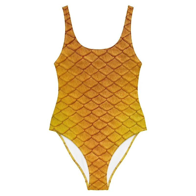 Convertible bikini that can be worn in multiple styles for versatilityGolden Hour One-Piece Swimsuit