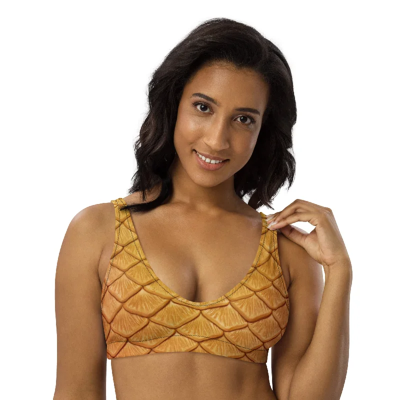 String bikini for a minimalistic and sexy beach styleThe Madison Recycled Padded Bikini Top