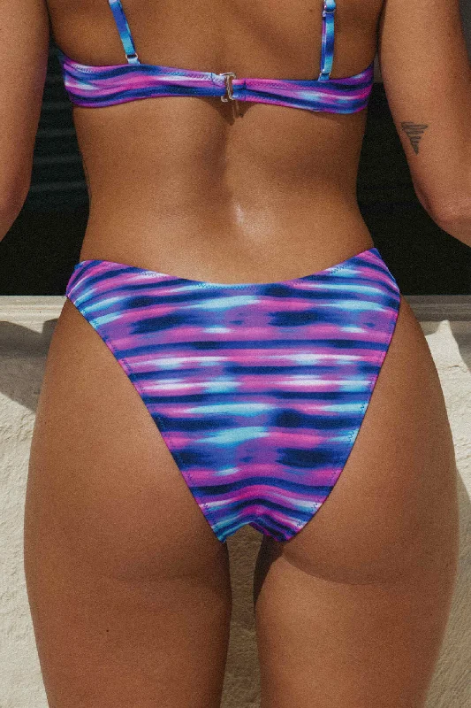 High - waisted bikini for a retro and tummy - flattering lookLOLA BOTTOM (ULTRAVIOLET)