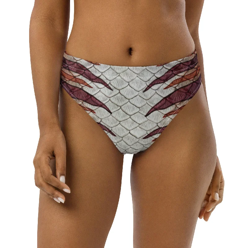 Neon - colored bikini to stand out on the beachThe Lionfish Recycled High-Waisted Bikini Bottom