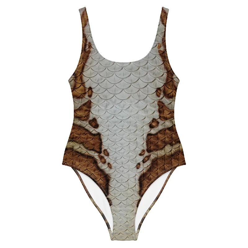 Metallic - finish bikini for a glamorous and eye - catching poolside lookEscalla One-Piece Swimsuit