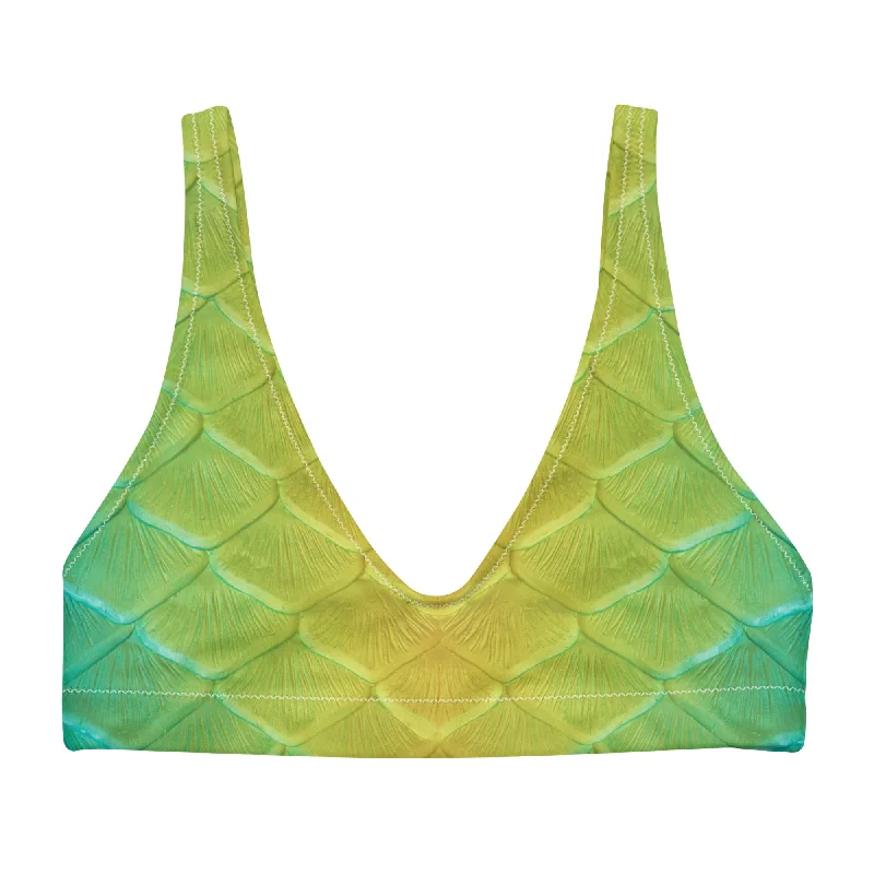 High - performance bikini with quick - drying fabric for active swimmersJellyfish Jungle Recycled Padded Bikini Top