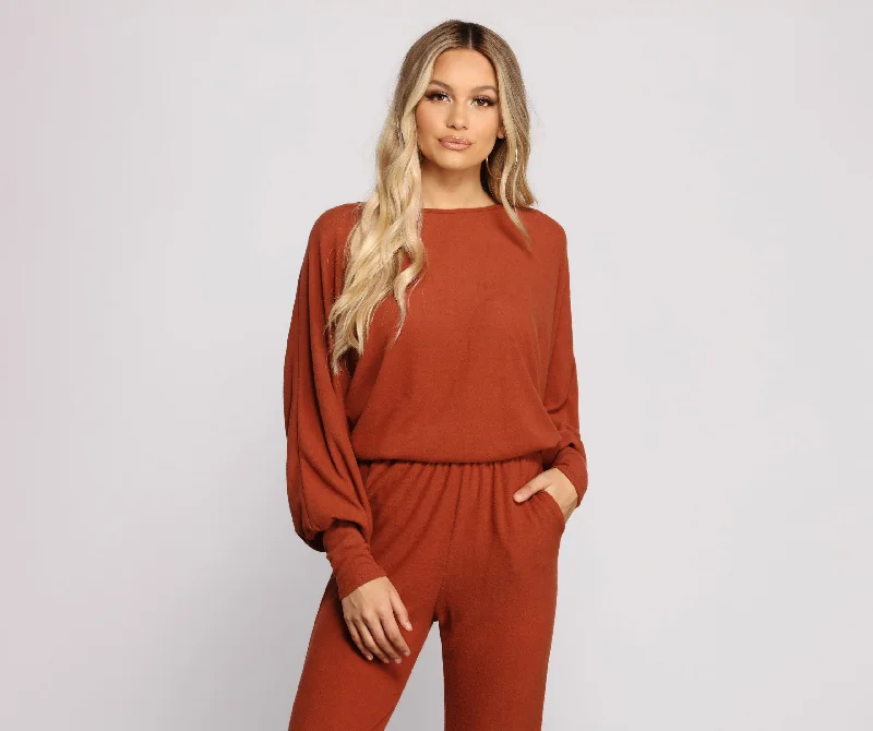 Cable - Knit Women Long Sleeve Top with a Cozy TextureKeepin' Knit Basic Long Sleeve Top