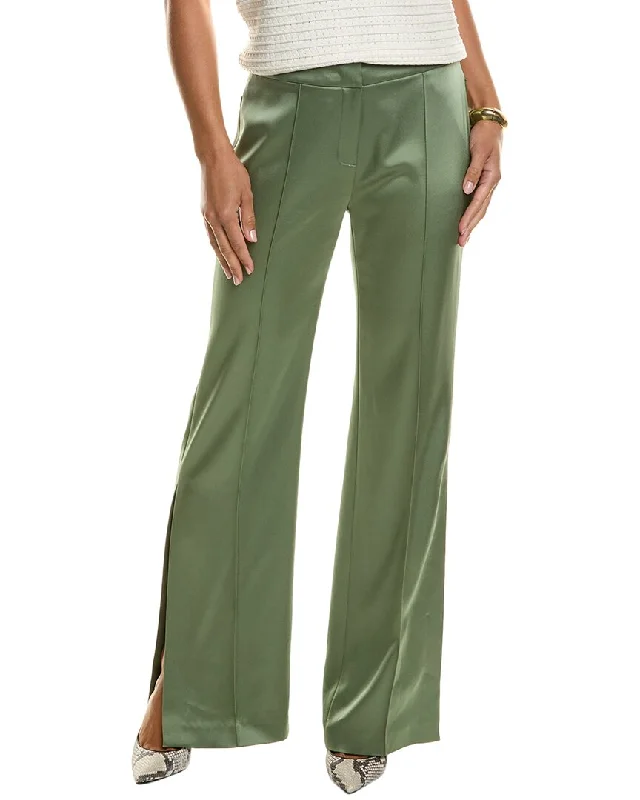 Elie Tahari Satin Side Slit Pant