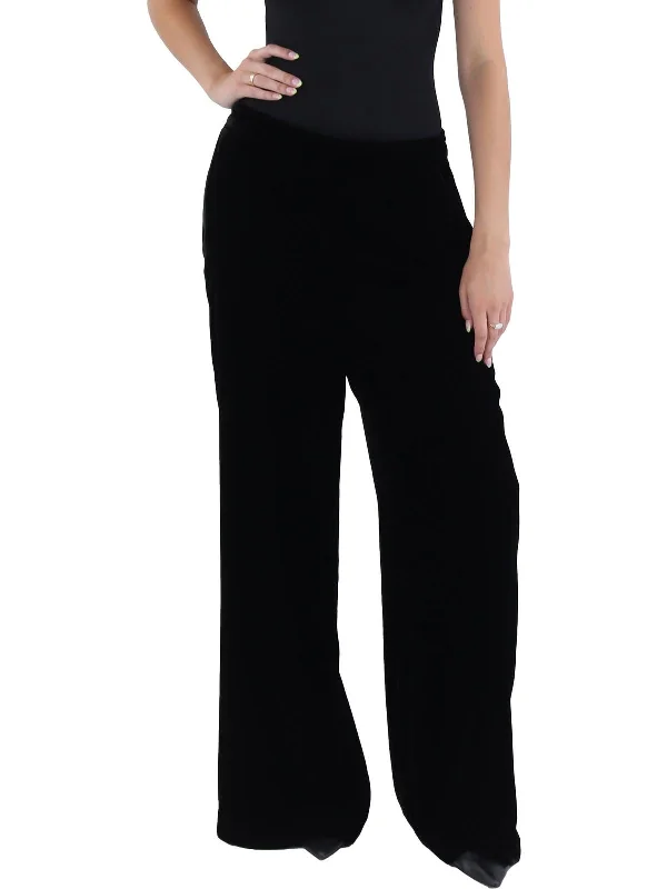 Womens Wide-Leg Trouser High-Waisted Pants