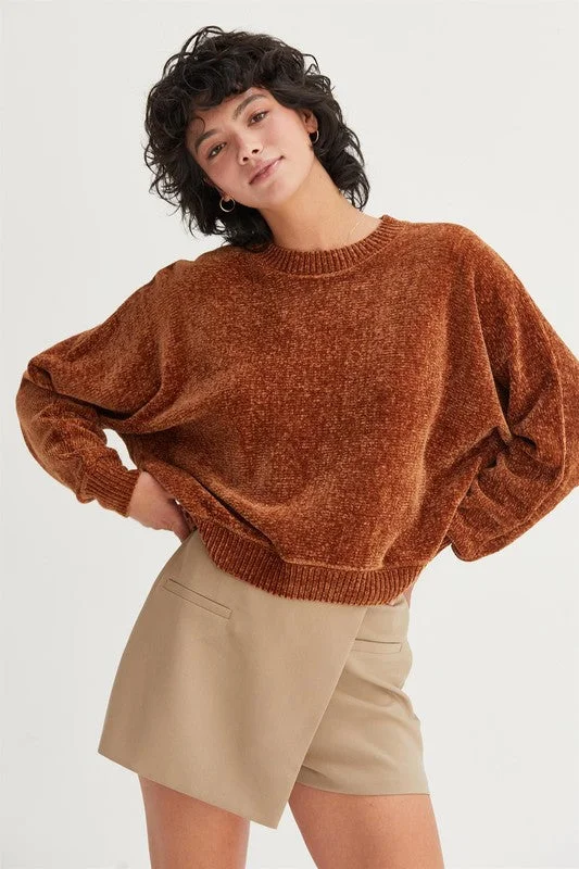 Mock - Neck Women Sweater for a Modern TwistMock - Neck Women Sweater for a Modern TwistDrea Chenille Sweater