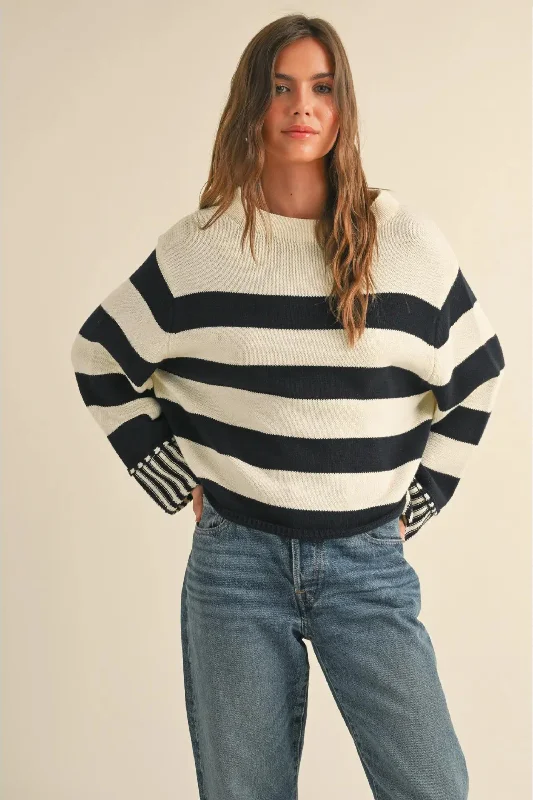 Cashmere Women Sweater with a Luxurious Soft TouchCashmere Women Sweater with a Luxurious Soft TouchRhodes Striped Sweater