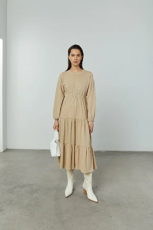 Oversized Women Sweater for a Cozy and Fashionable LookOversized Women Sweater for a Cozy and Fashionable LookTIERED MIDI DRESS