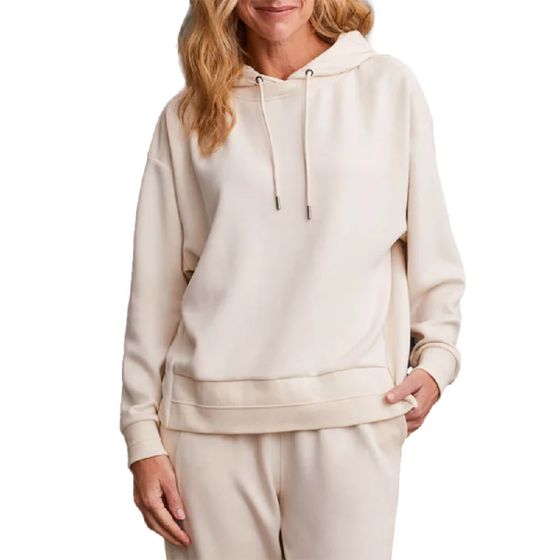 Hooded Women Sweater for Added Comfort and StyleHooded Women Sweater for Added Comfort and StyleTribal Combo Fabric Top With Hood - Eggshell