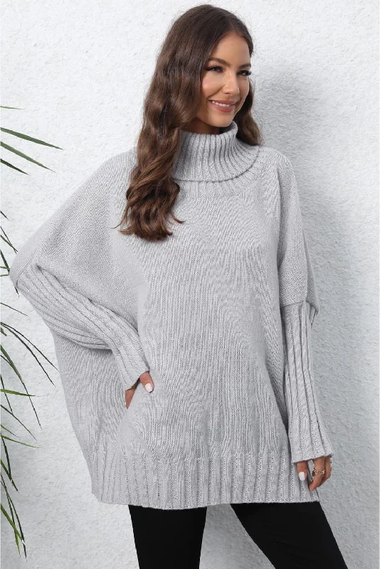 Cashmere Women Sweater with a Luxurious Soft TouchCashmere Women Sweater with a Luxurious Soft TouchTurtle Neck Long Sleeve Ribbed Sweater