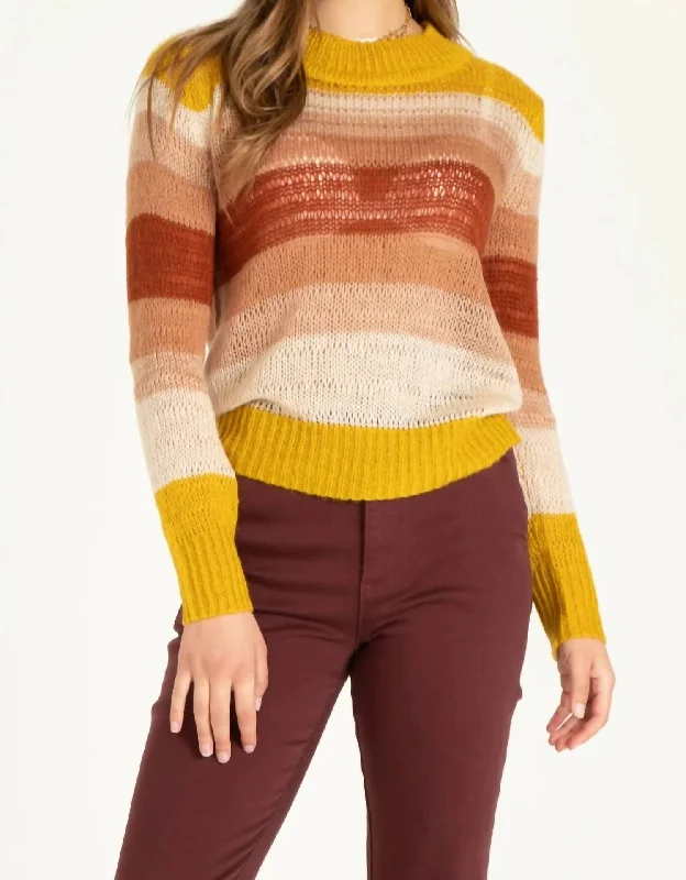 Open - Front Women Sweater for Easy LayeringOpen - Front Women Sweater for Easy LayeringAzalea Sweater In Yellow Rust