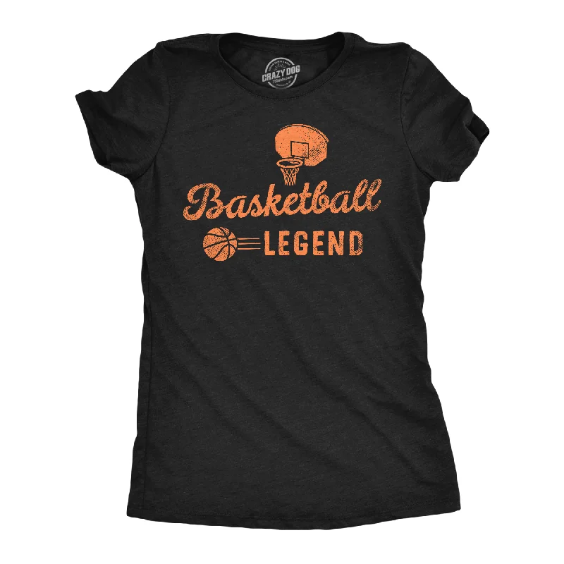 Crop Top Women T Shirt to Pair with High - Waisted BottomsBasketball Legend Women's T Shirt