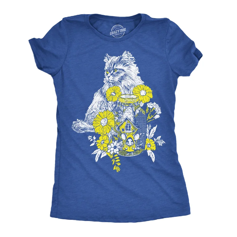 Sheer Women T Shirt for a Stylish and Alluring LookCat And Mouse Women's T Shirt