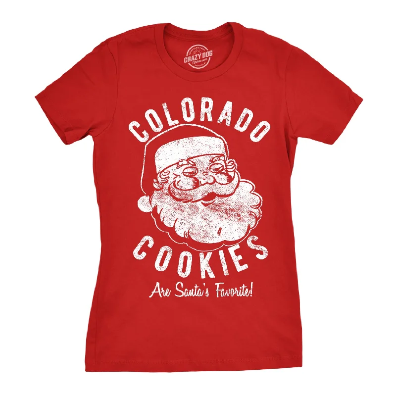 V - Neck Women T Shirt to Enhance the NecklineColorado Cookies Women's T Shirt