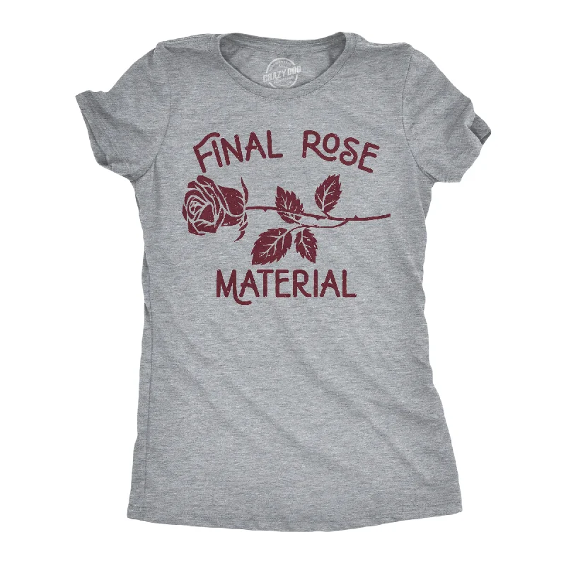 Crew Neck Women T Shirt with a Timeless DesignFinal Rose Material Women's T Shirt