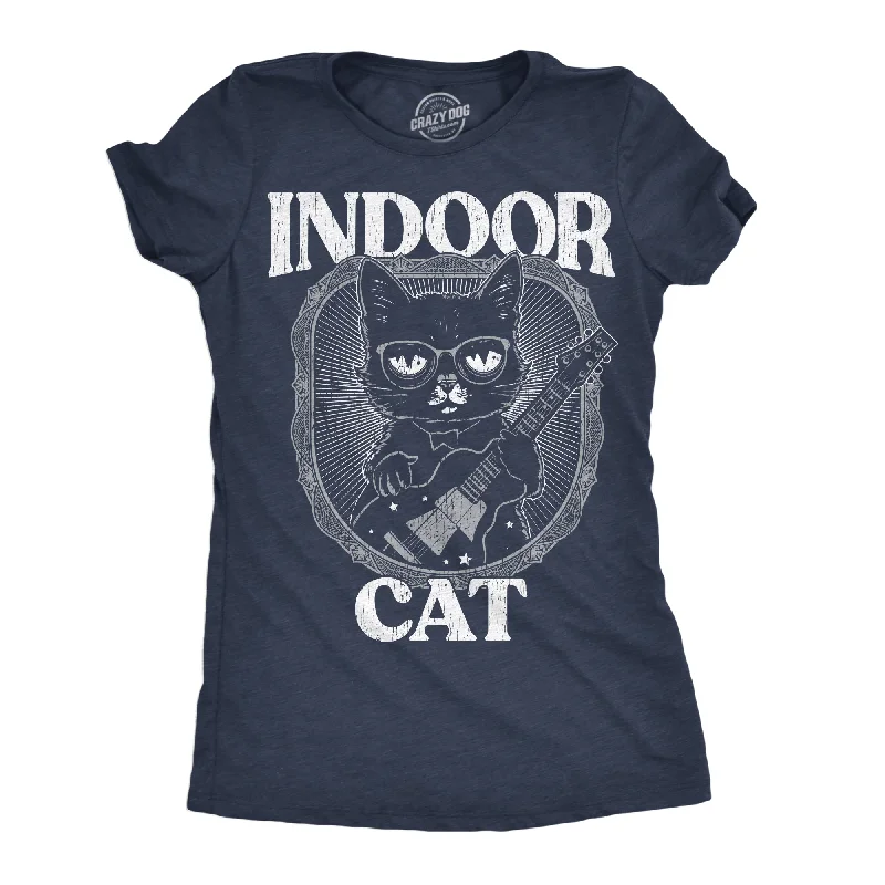 Plus Size Women T Shirt for a Comfortable and Flattering FitIndoor Cat Women's T Shirt