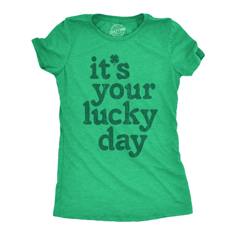 Muscle Women T Shirt for a Sporty and Casual LookIts Your Lucky Day Women's T Shirt