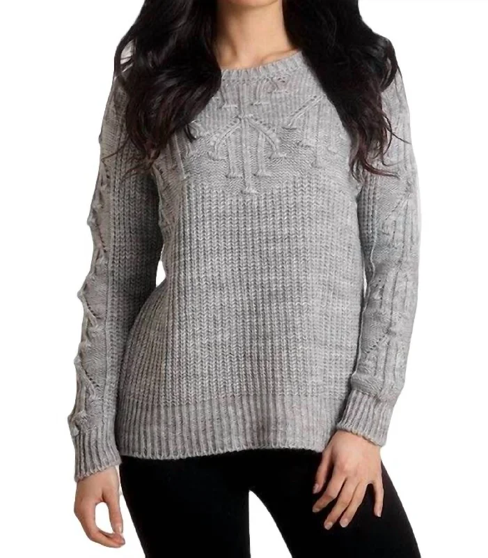 Open - Front Women Sweater for Easy LayeringOpen - Front Women Sweater for Easy LayeringKnit Sweater In Gray