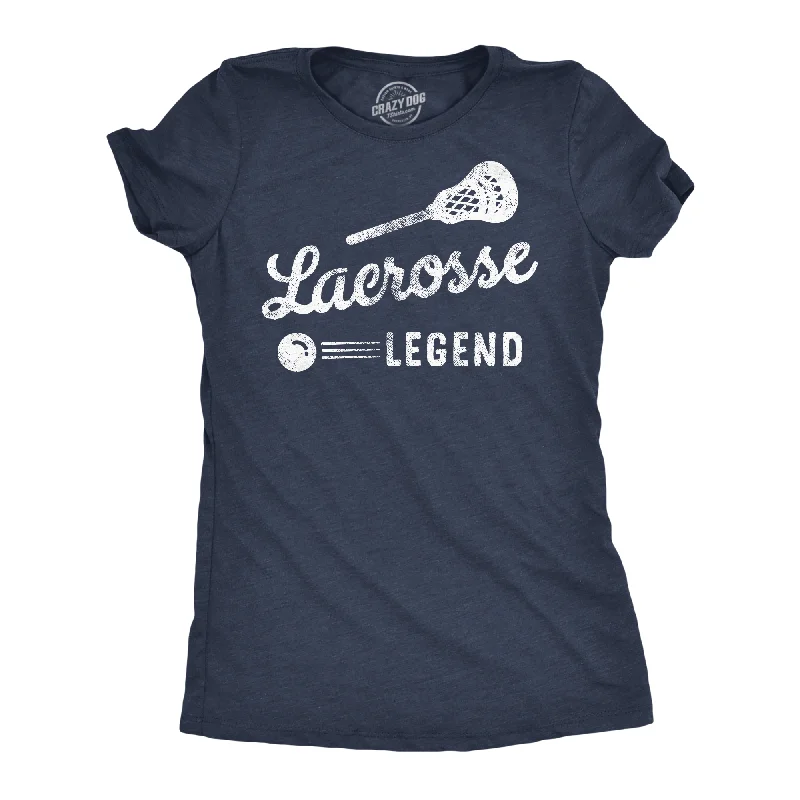 Embroidered Women T Shirt with Intricate DetailsLacrosse Legend Women's T Shirt