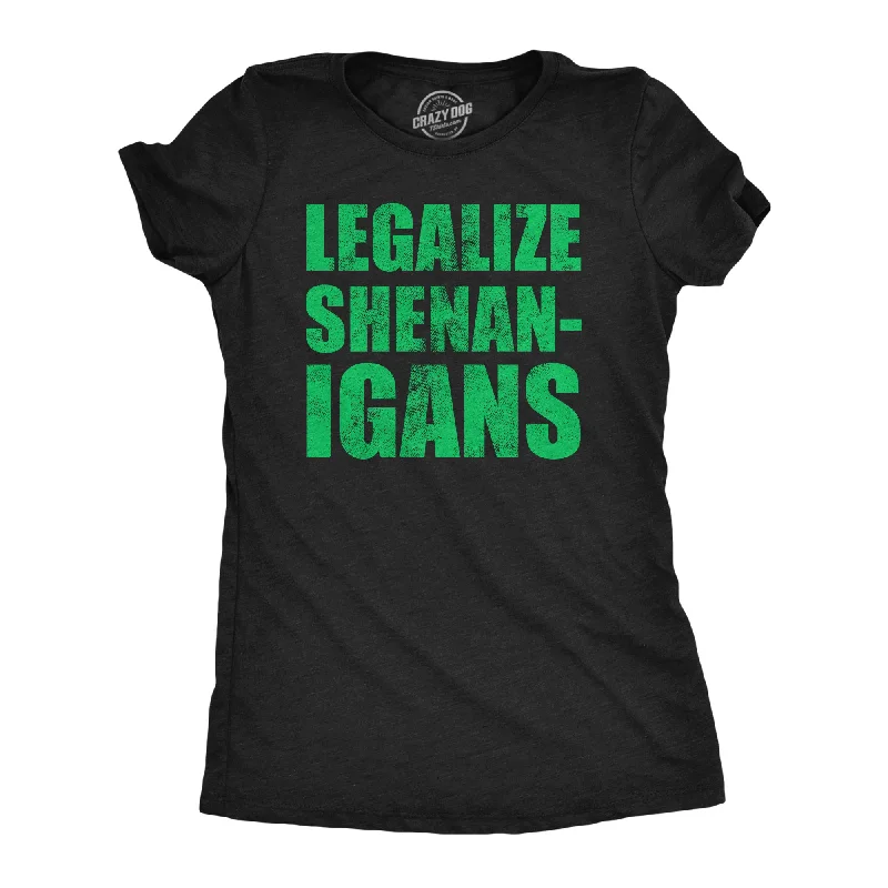 Ringer T Shirt Women with Retro - Inspired StripesLegalize Shenanigans Women's T Shirt