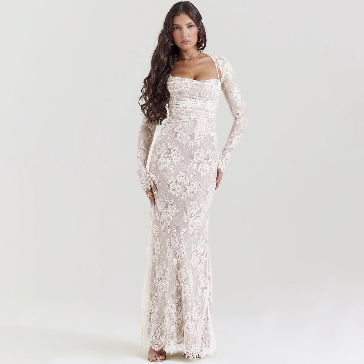 Empire Waist Women Dress to Accentuate the Bust and Conceal the WaistLiora Lace Maxi Dress