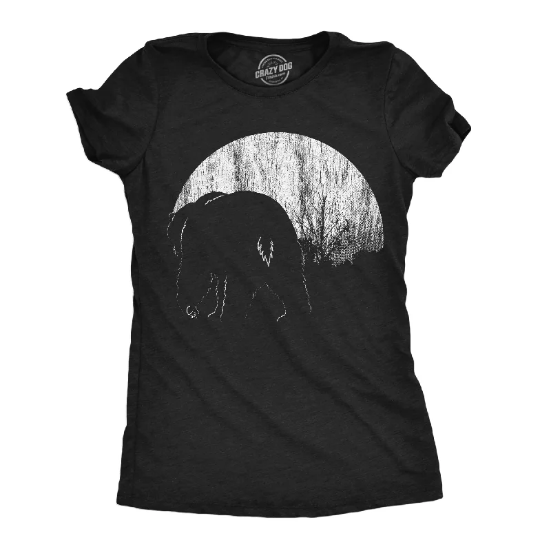 Floral Print Women T Shirt for a Feminine TouchMoon Bear Women's T Shirt