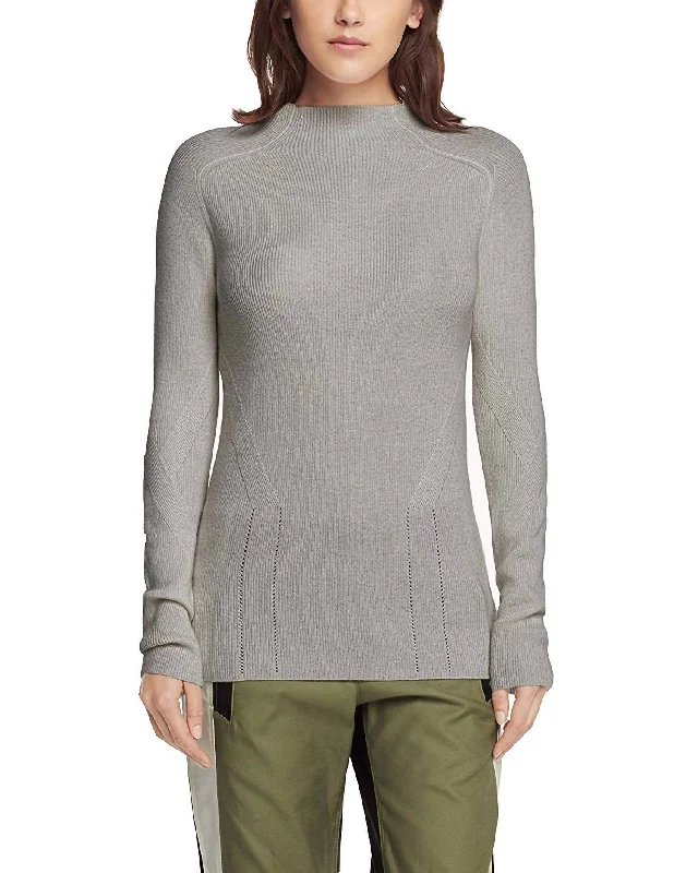 Hooded Women Sweater for Added Comfort and StyleHooded Women Sweater for Added Comfort and StyleNatasha Turtleneck Fine Knit Cashmere Sweater in Pale Heather