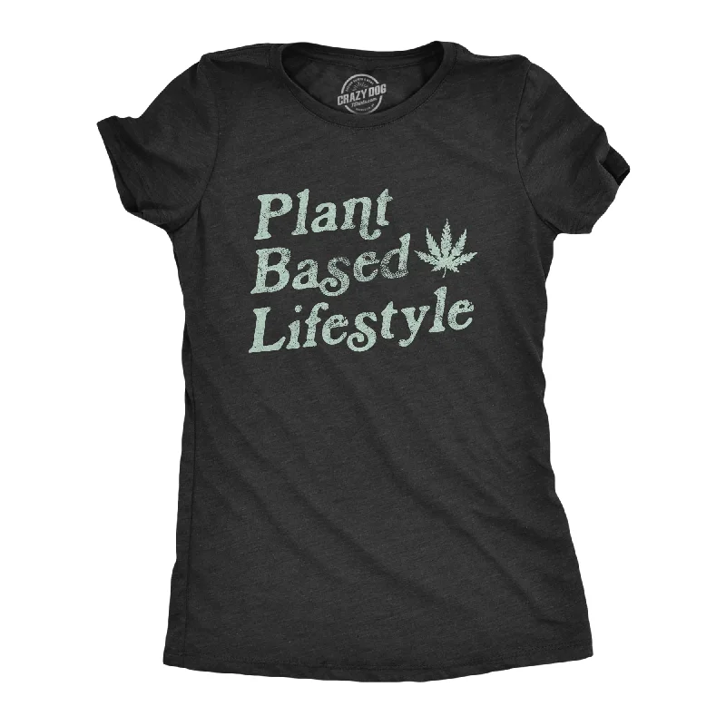 Long Sleeve Women T Shirt for Cooler WeatherPlant Based Lifestyle Women's T Shirt