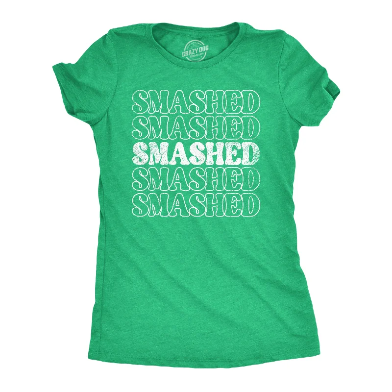 Sheer Women T Shirt for a Stylish and Alluring LookRetro Smashed Women's T Shirt