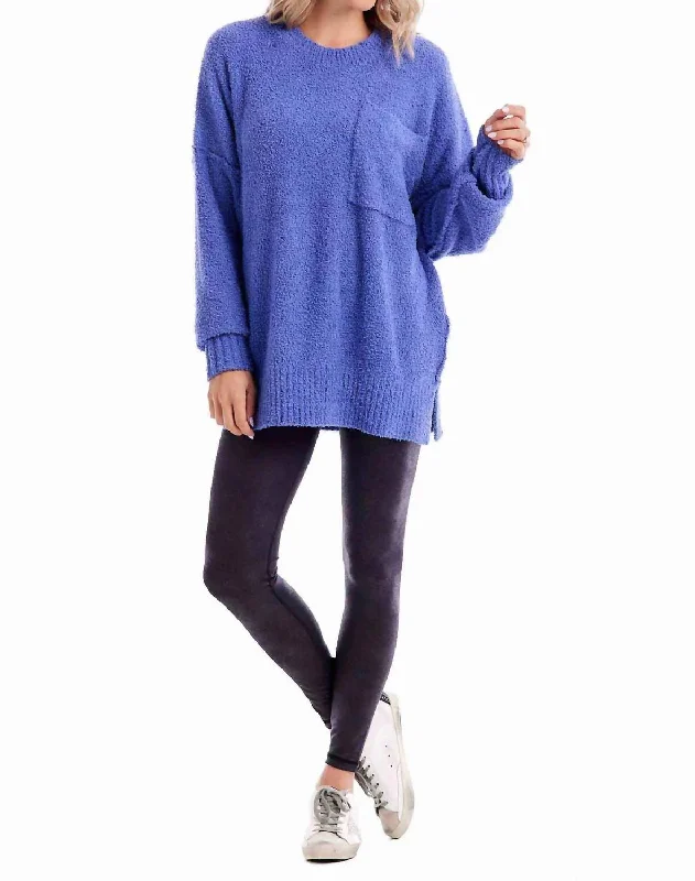 Lightweight Women Sweater for Spring and FallLightweight Women Sweater for Spring and FallRome Chenille Sweater In Blue