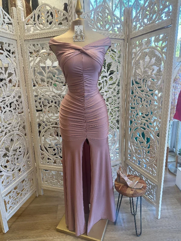 Backless Women Dress for a Sexy and Alluring Look at Evening EventsRose Gold Cross Knot Formal Dress