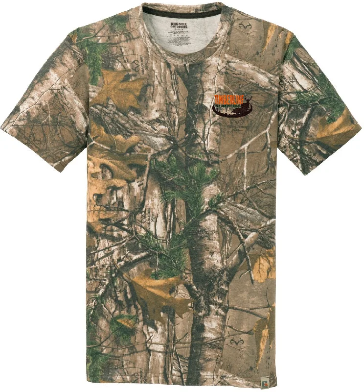 Pocketed Women T Shirt for Added FunctionalityRussell Outdoors Realtree Explorer 100% Cotton T-Shirt