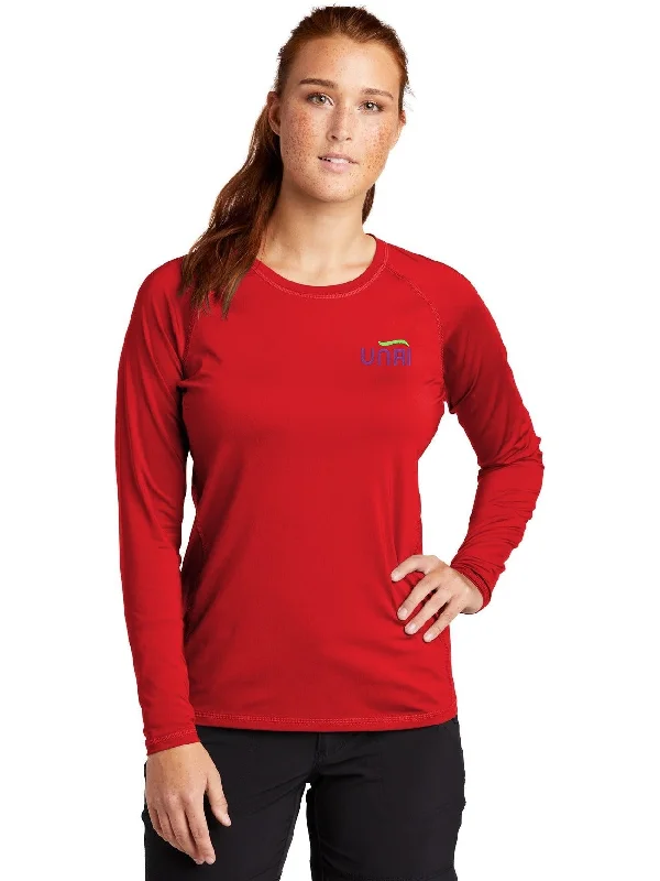 Plus Size Women T Shirt for a Comfortable and Flattering FitSport-Tek Ladies Long Sleeve Rashguard Tee