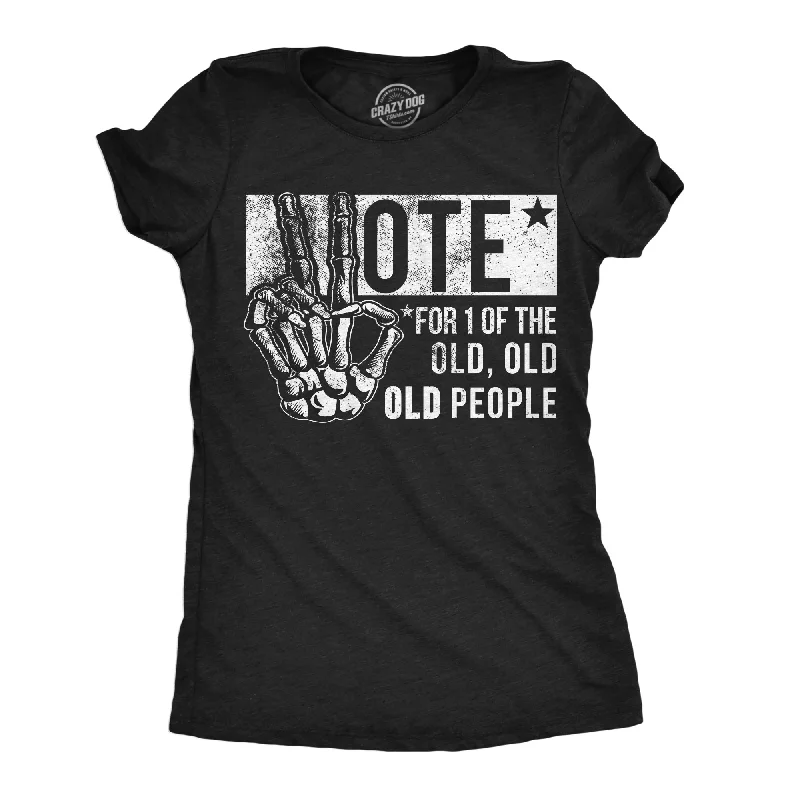 Striped Women T Shirt in a Classic PatternVote For One Of The Old People Women's T Shirt