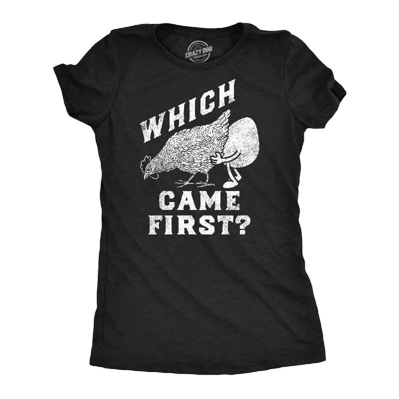 Plus Size Women T Shirt for a Comfortable and Flattering FitWhich Came First Women's T Shirt