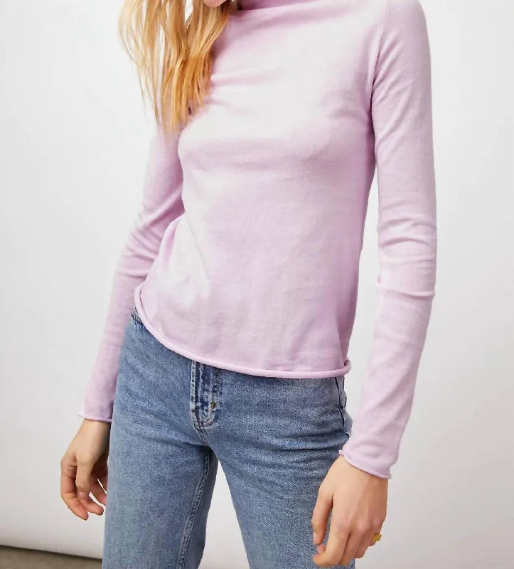 Open - Front Women Sweater for Easy LayeringOpen - Front Women Sweater for Easy LayeringWomens Iris Sweater In Lilac