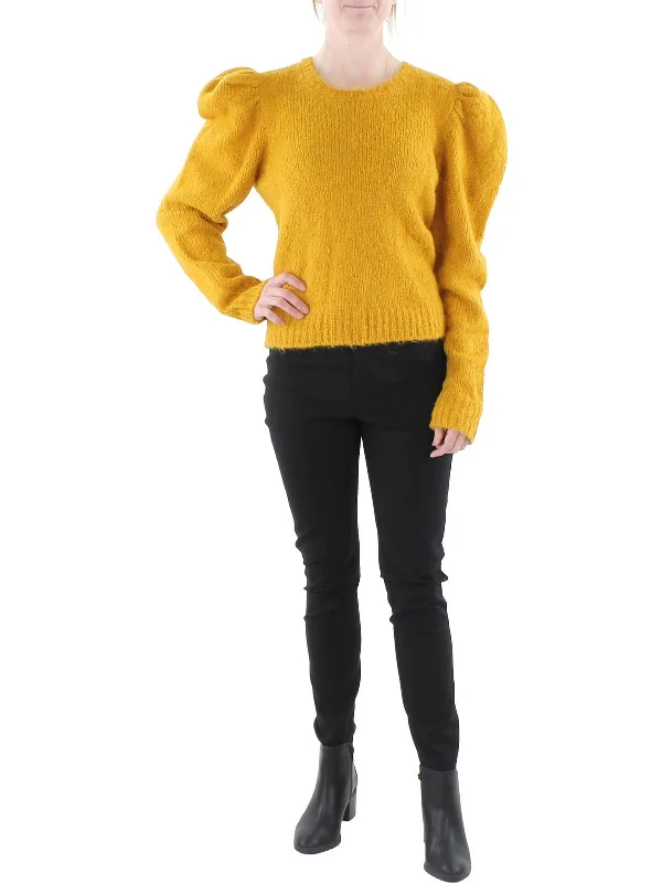 V - Neck Women Sweater to Elongate the NecklineV - Neck Women Sweater to Elongate the NecklineWomens Wool Ribbed Trim Crewneck Sweater