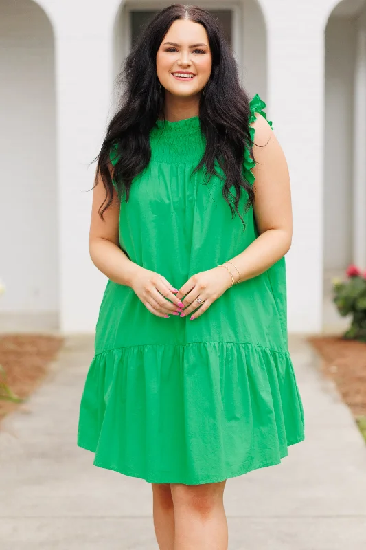 Ball Gown Women Dress with a Full Skirt for a Princess - like LookGeorgia Wildflower Dress, Kelly Green