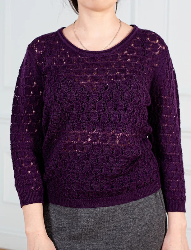 Cropped Women Sweater to Pair with High - Waisted BottomsCropped Women Sweater to Pair with High - Waisted BottomsSweaters merino wool extra fine