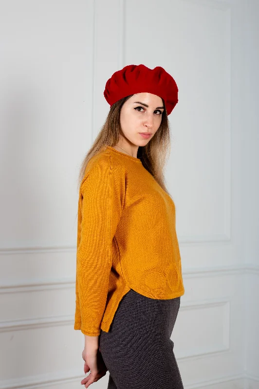 Open - Front Women Sweater for Easy LayeringOpen - Front Women Sweater for Easy LayeringSweater  women in yellow ocher color