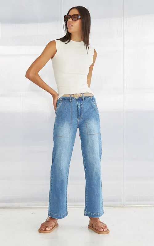 Distressed women jeans for a trendy and edgy lookCody Kick Flare Rodeo Trousers