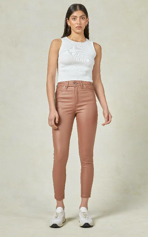 Wide - leg women jeans for a modern and relaxed vibeDCD Coated Denim Copper Jeans