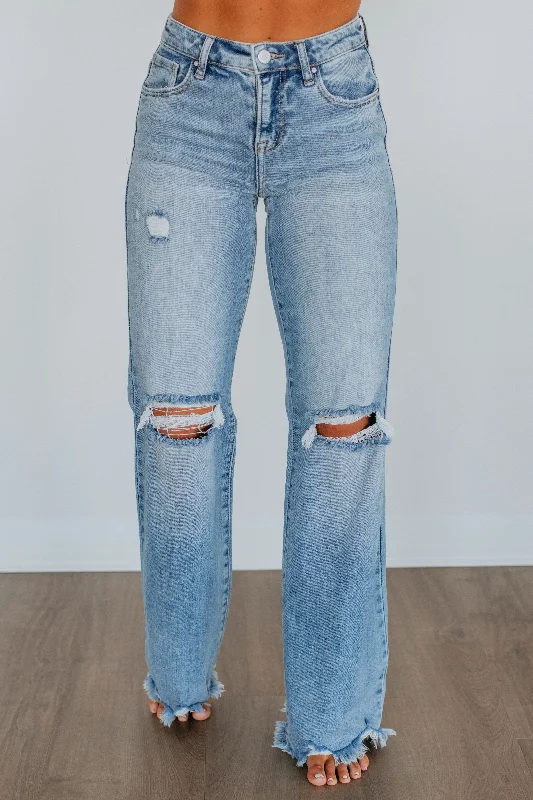 Light - wash women jeans for a fresh and summery appearanceJazlyn Risen Jeans - Overheard