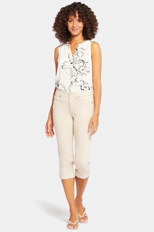 Jeggings women jeans combining the comfort of leggings and style of jeansMarilyn Straight Crop Jeans In Petite - Feather