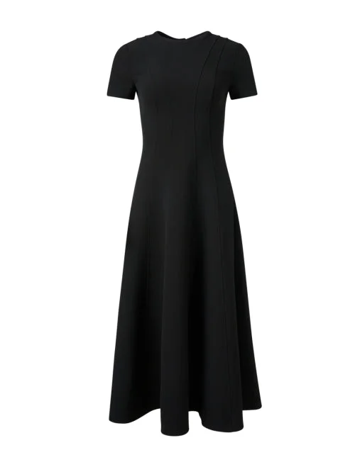 Off - the - Shoulder Women Dress for a Romantic and Feminine LookBlack Fit and Flare Dress