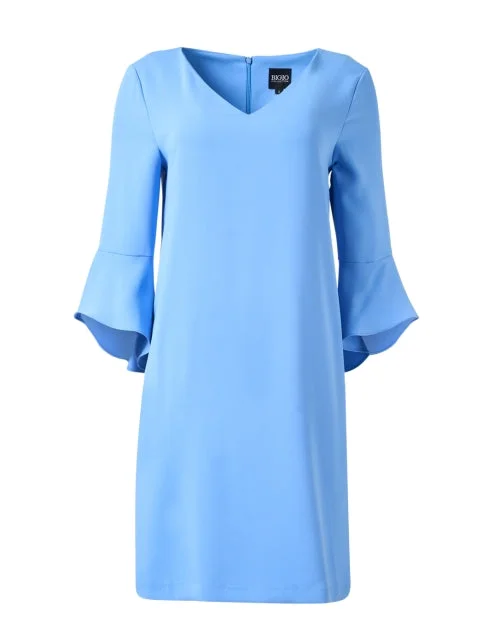 Mini Women Dress with a Short Hem for a Young and Trendy StyleBlue Shift Dress