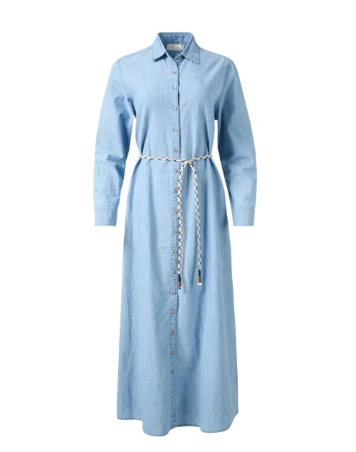 Mermaid - Style Women Dress with a Fitted Silhouette for Special OccasionsBowen Chambray Shirt Dress