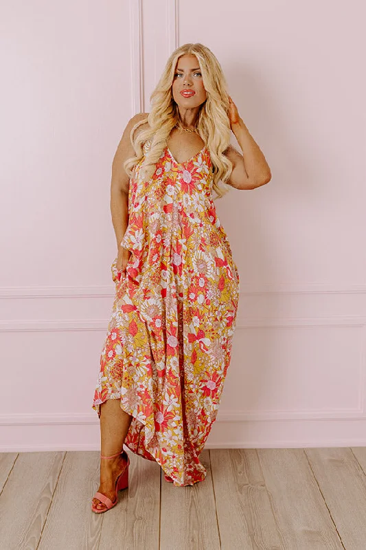 Maxi Women Dress with Floral Print for a Bohemian VibeCasually Chic Floral Maxi Curves