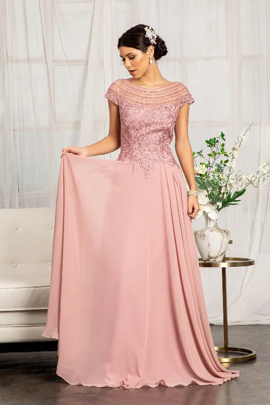 Empire Waist Women Dress to Accentuate the Bust and Conceal the WaistLong Formal Chiffon Mother of the Bride Dress