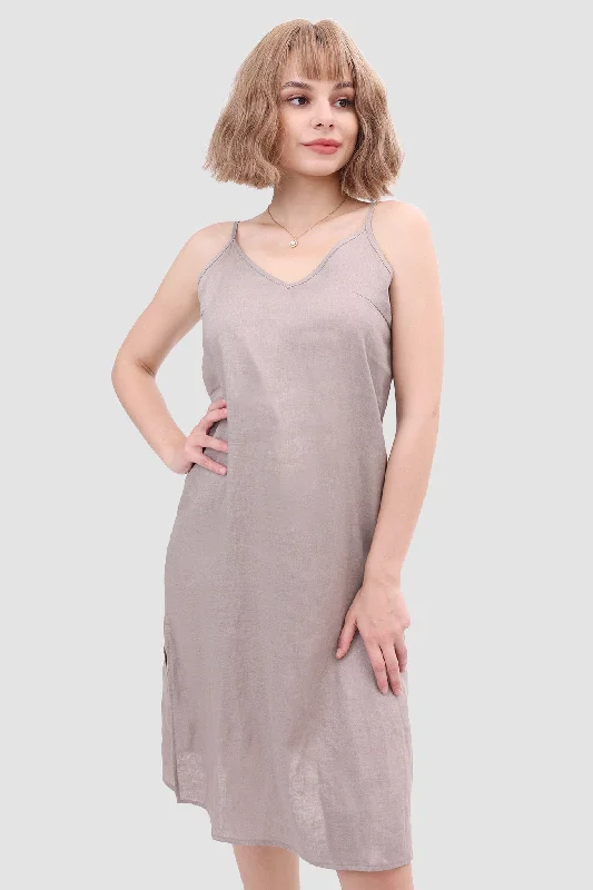 Sheath Women Dress with a Tailored Fit for a Professional LookDaisy Linen Slip Dress